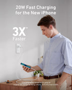 Anker <b>511</b> Charger (Nano) with USB-C to Lightning Cable