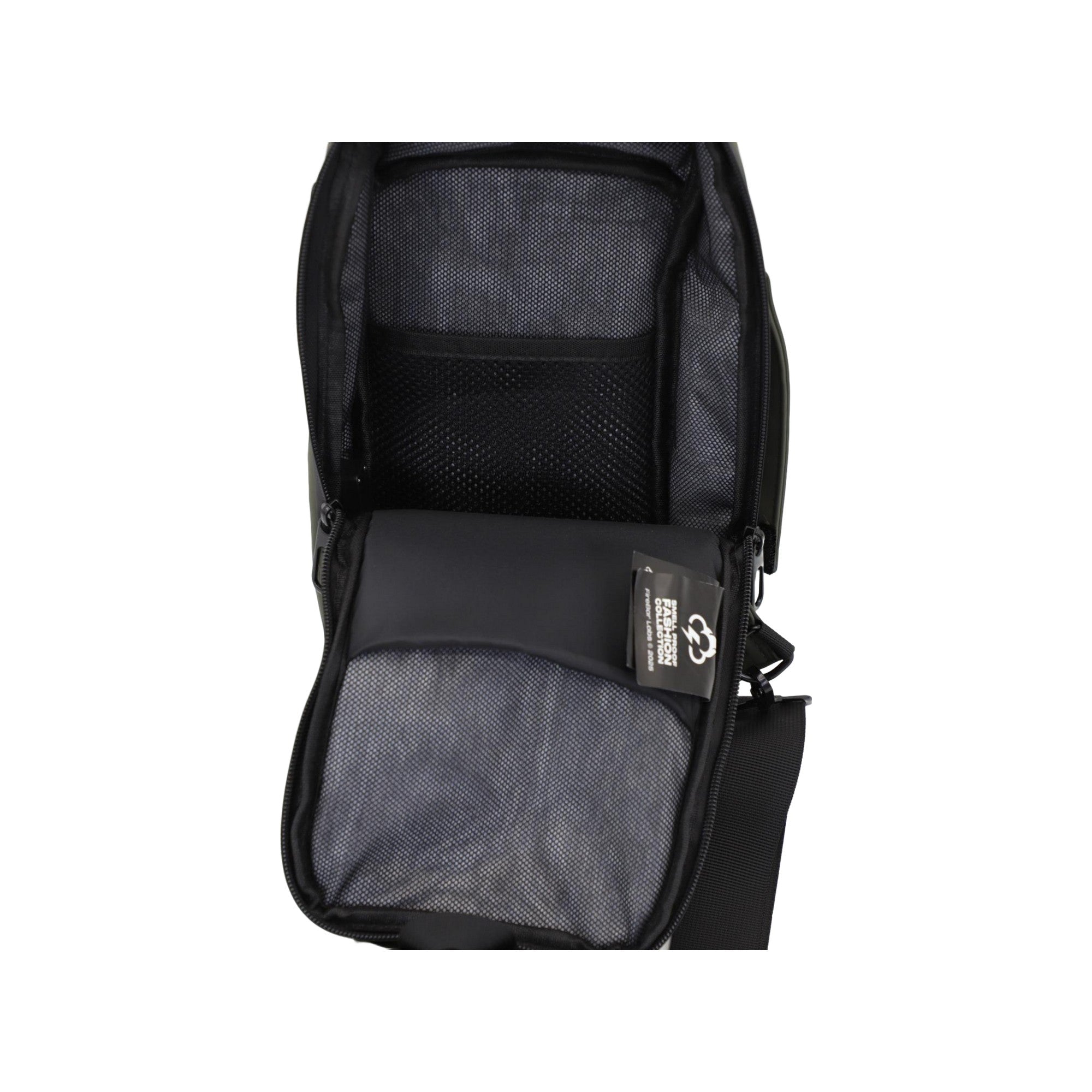 FireBar Labs Smell Proof Executive Tech Cross Body w/USB-C Fast Charge Port - Hidden Lock