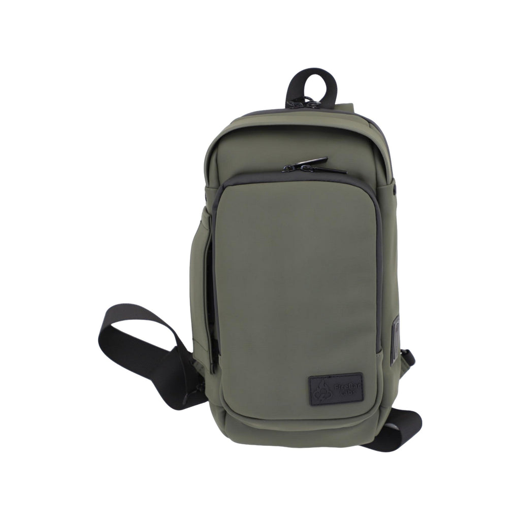 FireBar Labs Smell Proof Executive Tech Cross Body w/USB-C Fast Charge Port - Hidden Lock