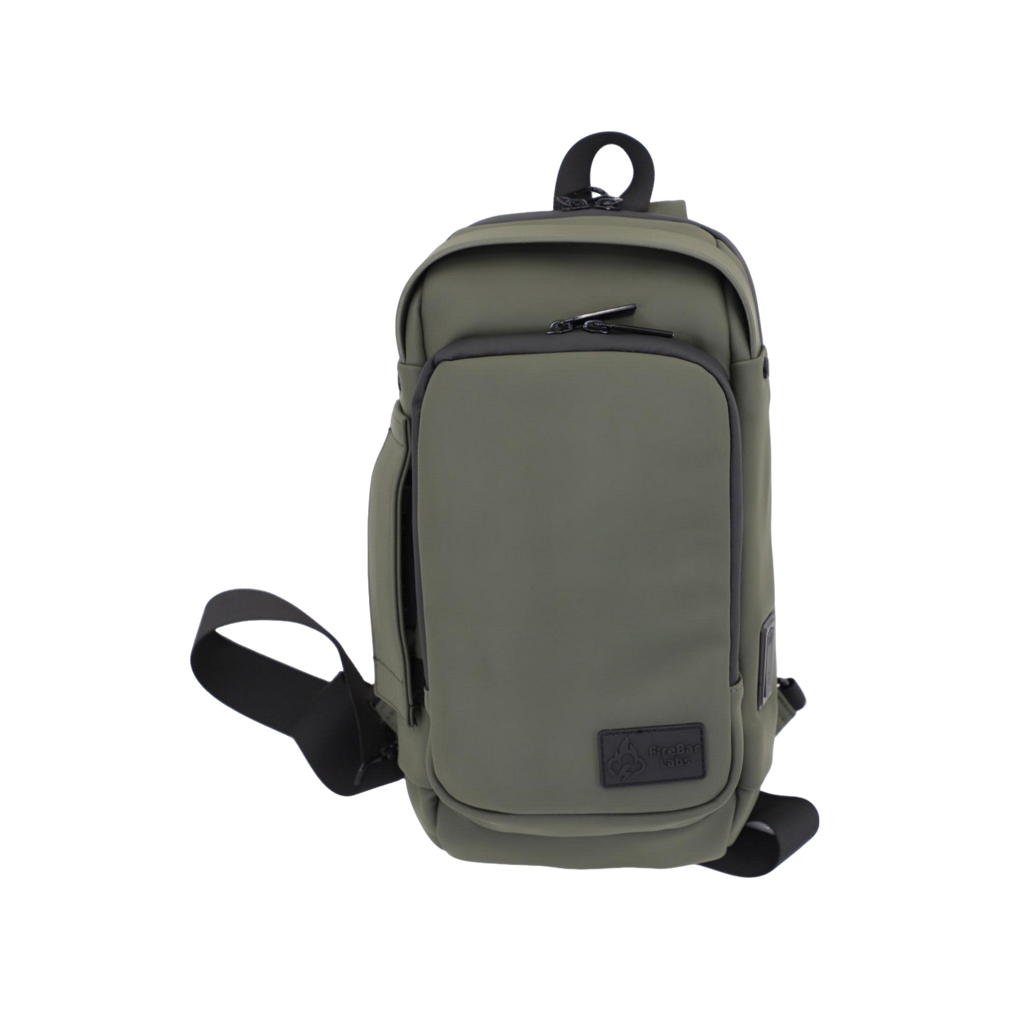 FireBar Labs Smell Proof Executive Tech Cross Body w/USB-C Fast Charge Port - Hidden Lock