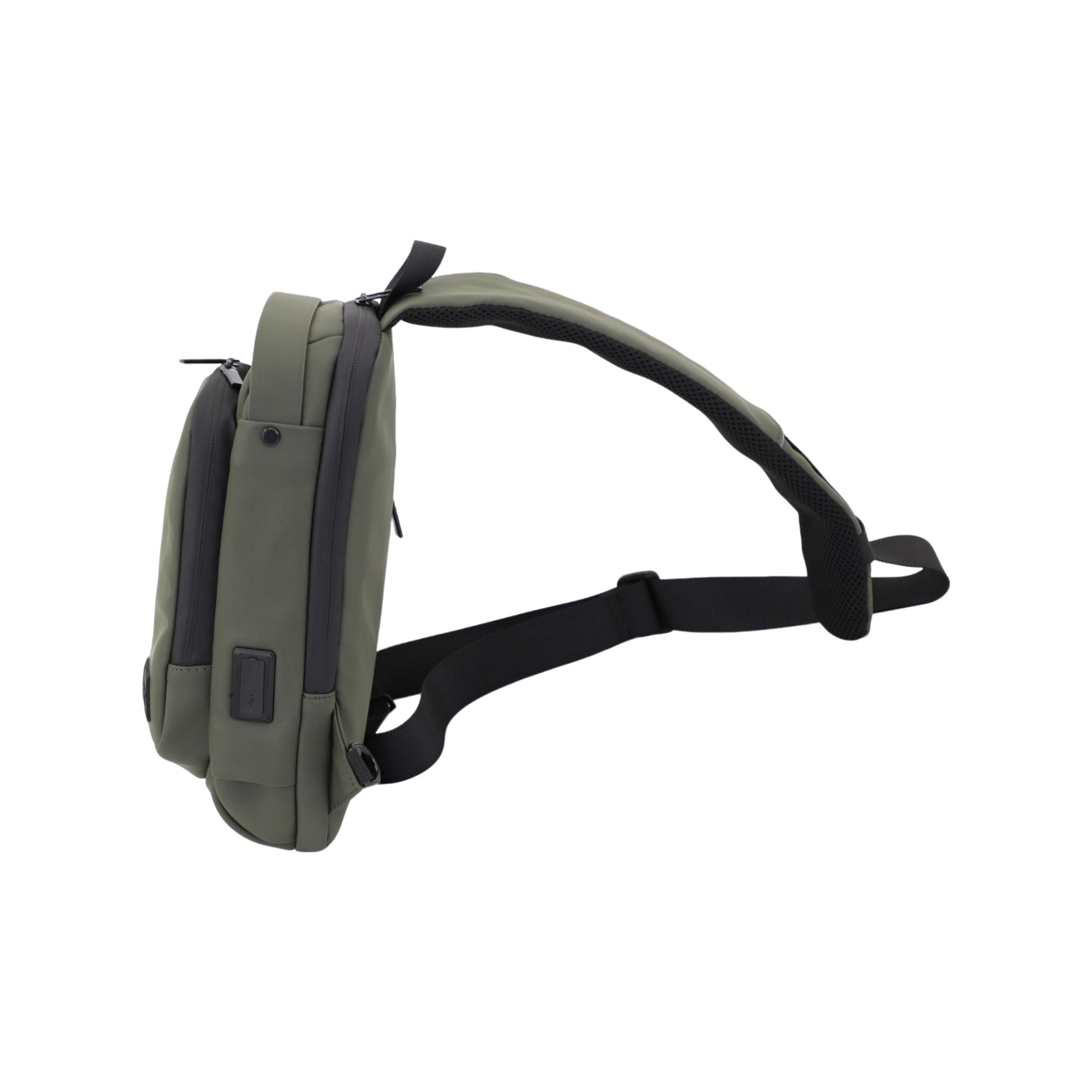 FireBar Labs Smell Proof Executive Tech Cross Body w/USB-C Fast Charge Port - Hidden Lock