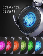 STEVVEX N43 Stereo Gaming Headset 7.1 Virtual Surround Bass Gaming Earphone Headphone with Mic LED Light for Computer PC Gamer (N43)