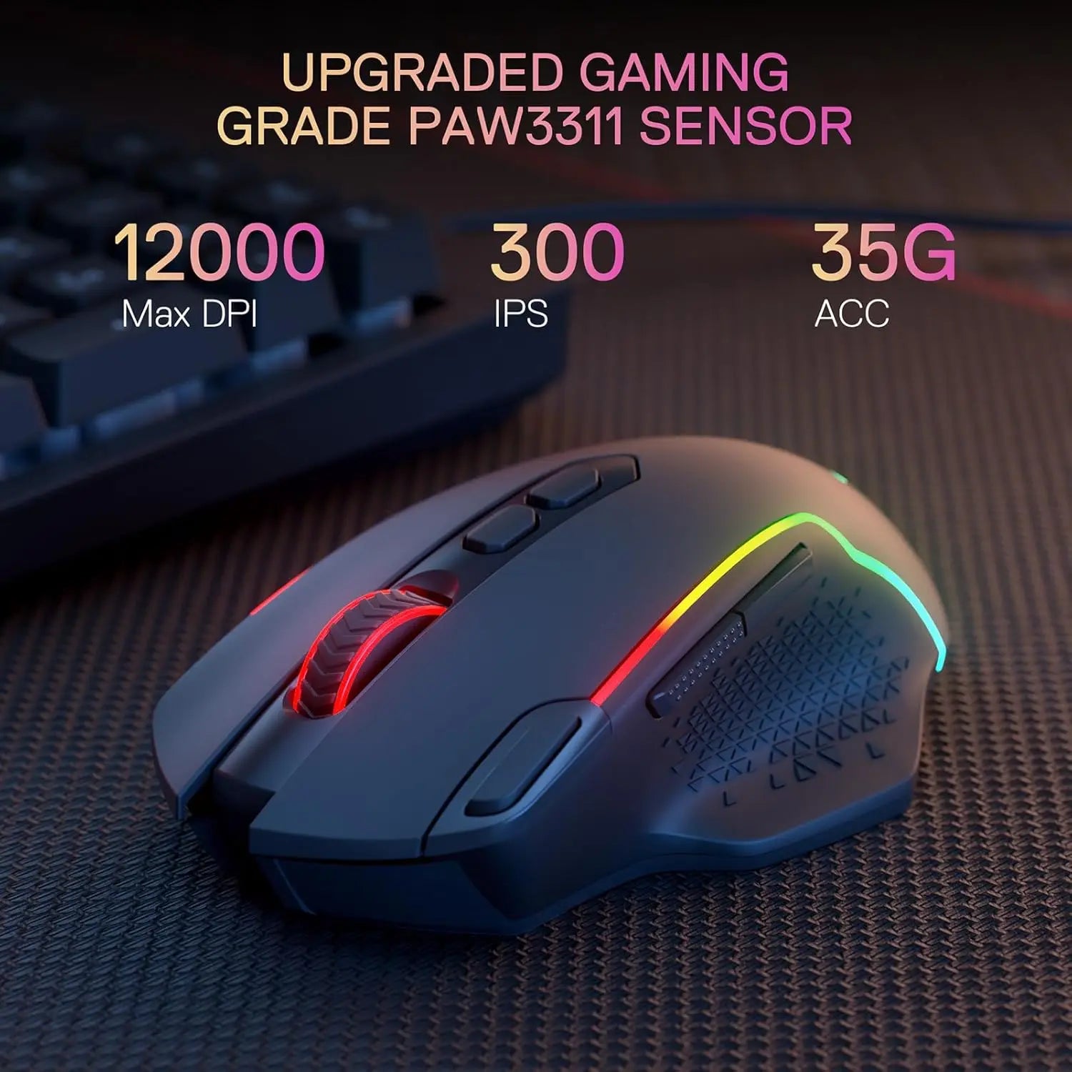 Redragon M810 MAX Wireless RGB Gaming Mouse