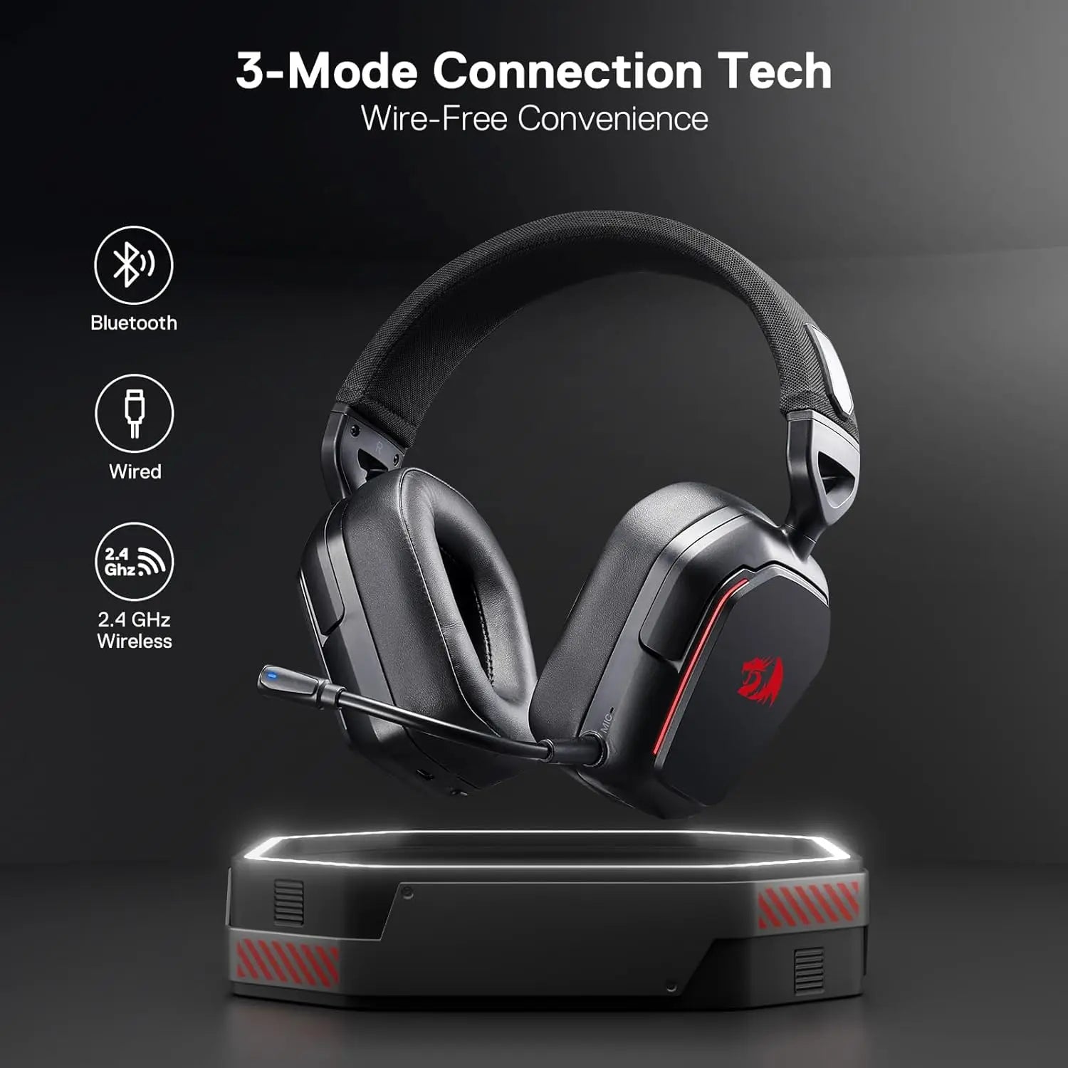 Redragon H868 Wireless RGB Gaming Headset (7.1)