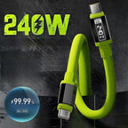 240W Type-C Fast Charging Cable with Power Display