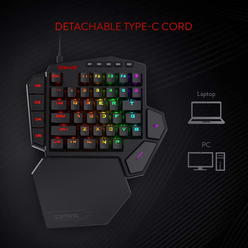 Redragon K585 One-Handed RGB Gaming Keypad