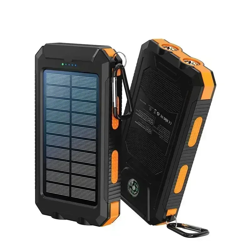 4-in-1 10000mAh Solar Charger Power Bank