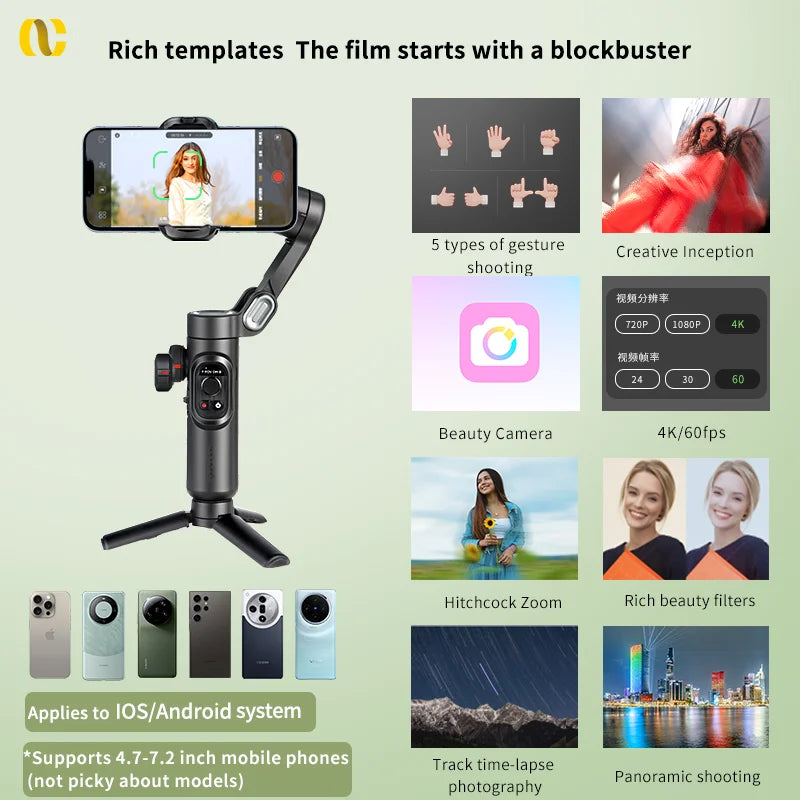 AOCHUAN XE 3-Axis Smartphone Gimbal Stabilizer