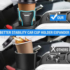 2-in-1 Adjustable Car Cup Holder Extender