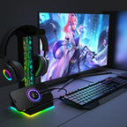 RGB Headphone Stand with 10 Lighting Modes