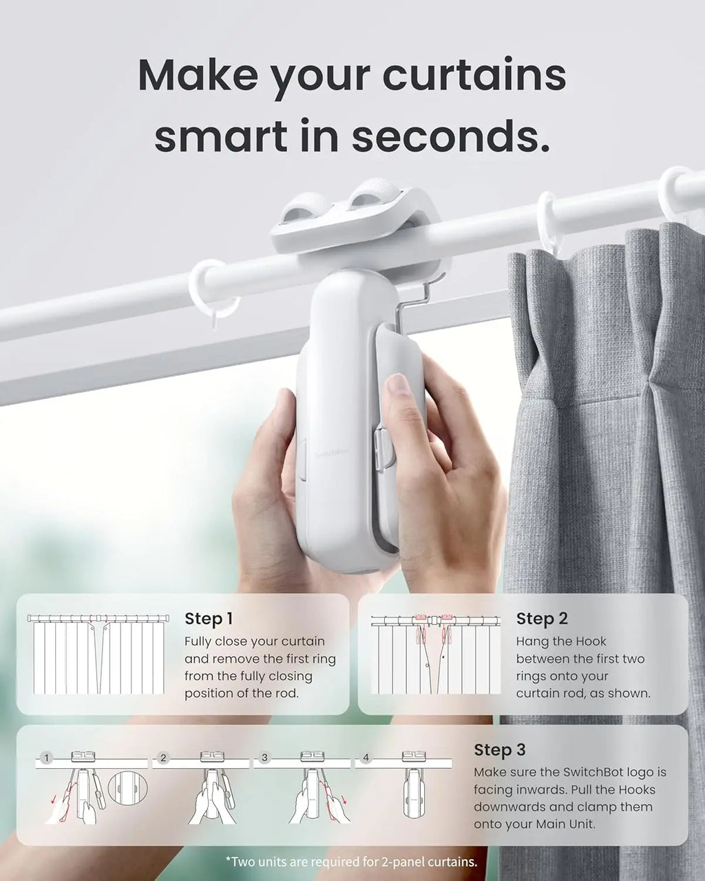 Smart WiFi Curtain Opener (Alexa Compatible)