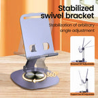 Adjustable 360° Metal Phone & Tablet Stand