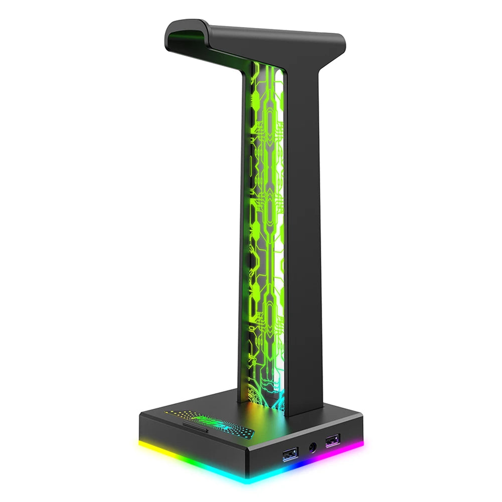 RGB Headphone Stand with 10 Lighting Modes
