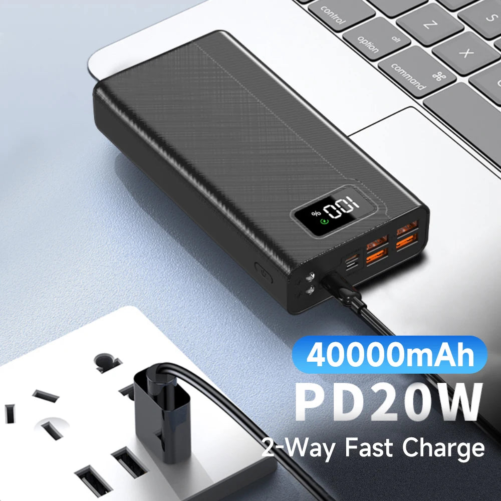 40000mAh Fast Charging Power Bank (4 USB)