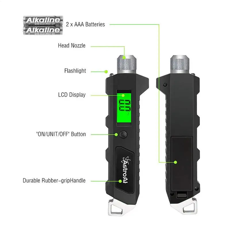 Digital Tire Pressure Gauge (230 PSI)