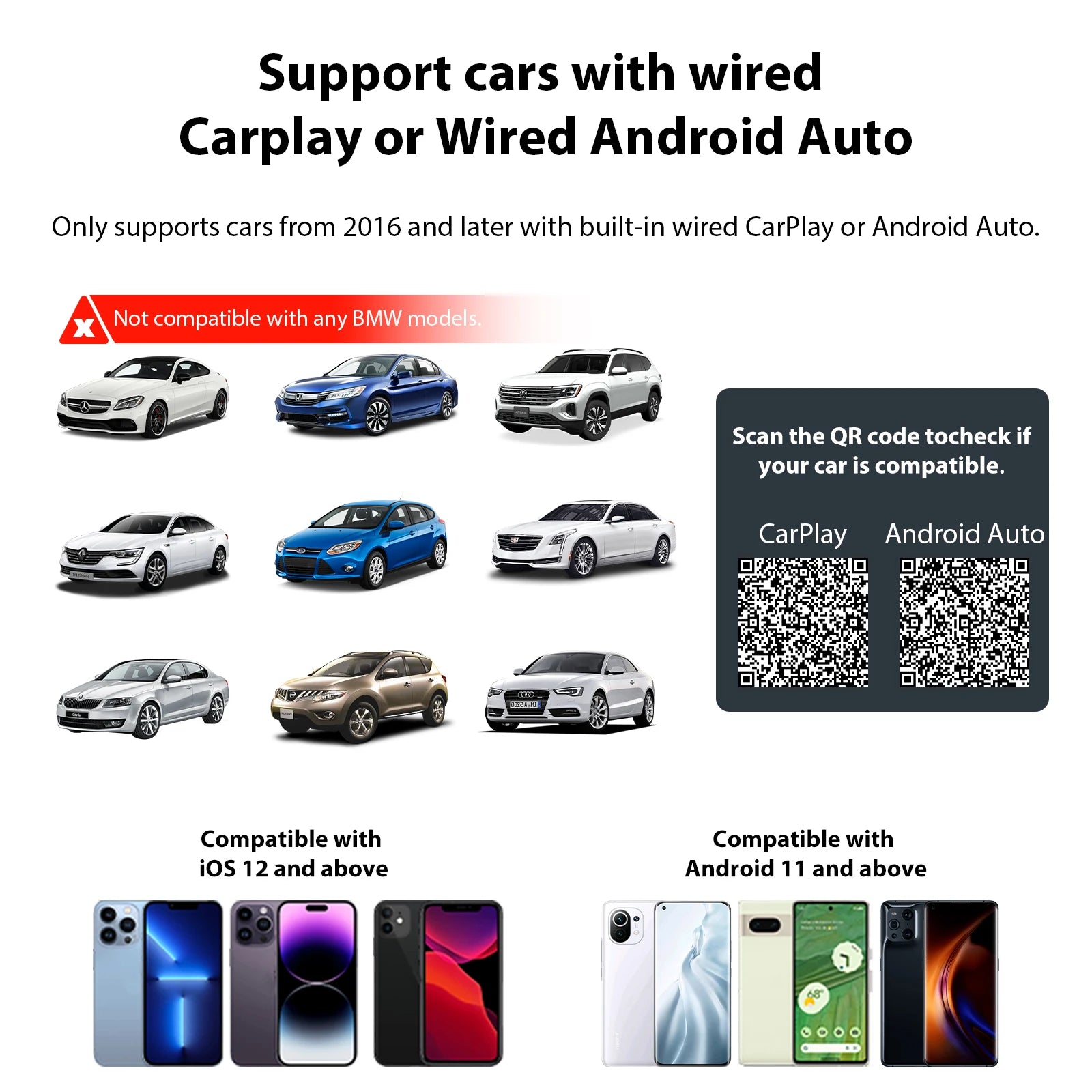 Wireless CarPlay & Android Auto Adapter