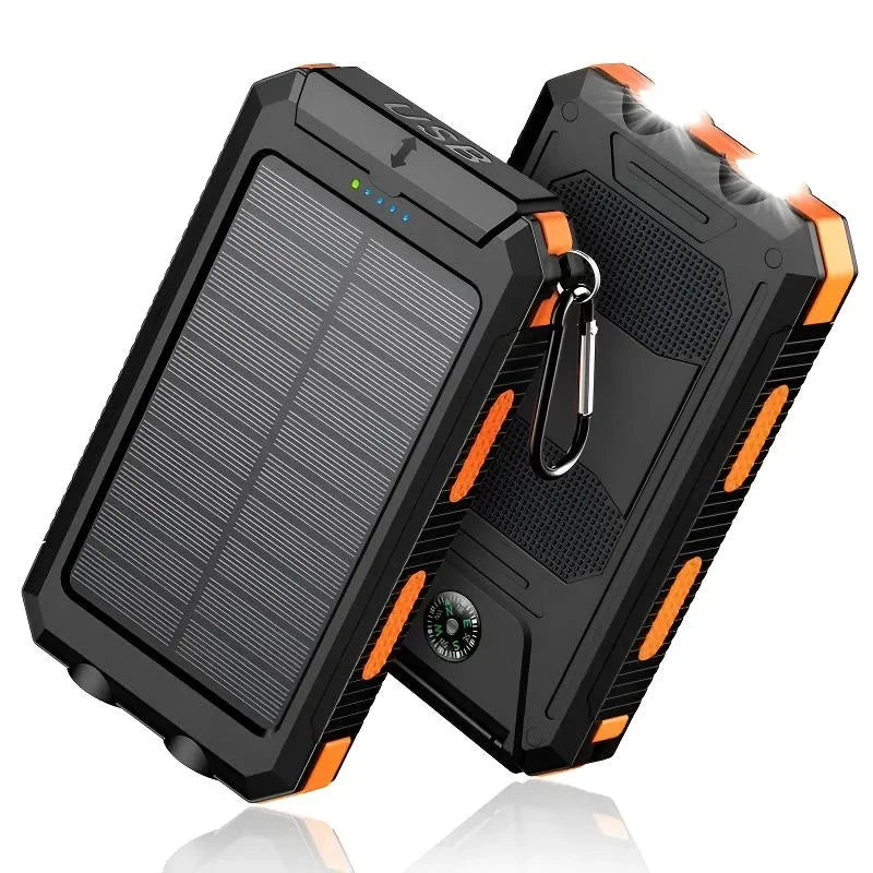 4-in-1 10000mAh Solar Charger Power Bank