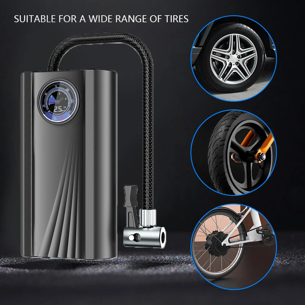 12V Portable Tire Inflator Air Compressor