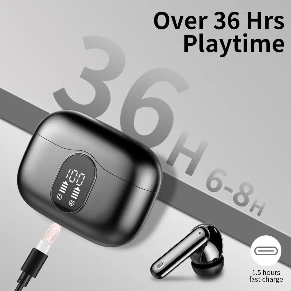 Bluetooth 5.3 Wireless Earbuds (36H Playtime)