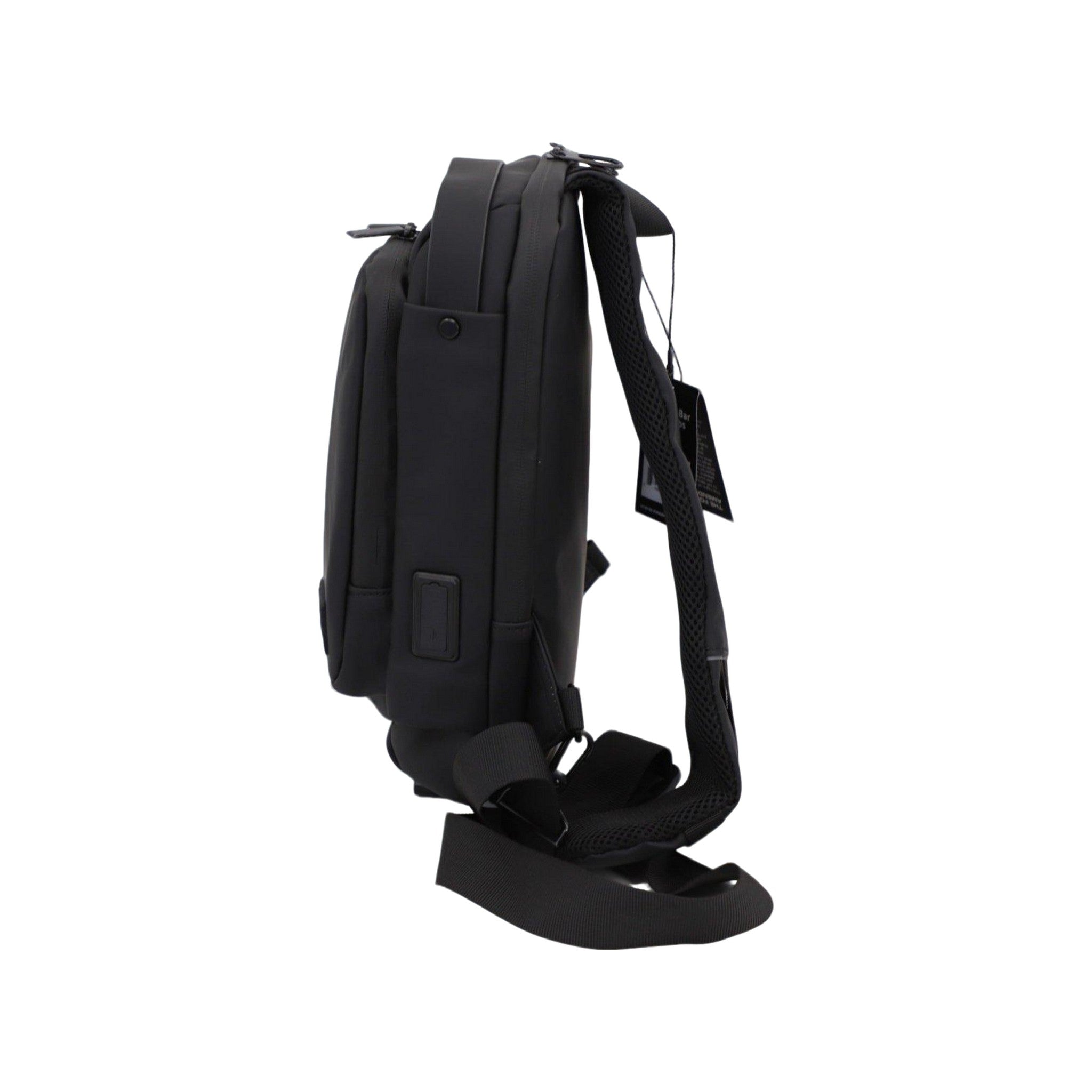 FireBar Labs Smell Proof Executive Tech Cross Body w/USB-C Fast Charge Port - Hidden Lock