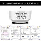 Tuya Smart LED Bulb RGB WiFi Light for Home & Office